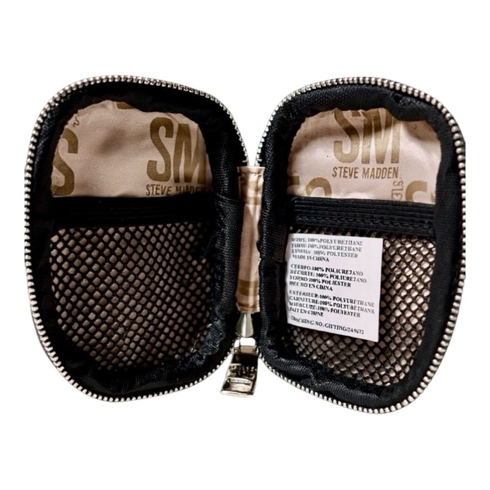 Steve Madden Evelyn Multi-Use Compact Card Coin Wallet with Clip - Picture 3 of 3